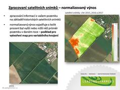 Zpracování satelitních snímků - normalizovaný výnos (zobrazeno 118x)