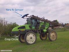 N-Sensor na postřikovači Tecnoma společně se senzorem Crop Circle (zobrazeno 68x)
