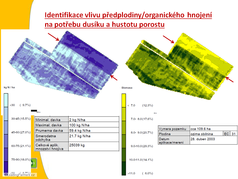 Identifikace vlivu předplodiny / organického hnojení na potřebu dusíku a hustotu porostu (zobrazeno 71x)